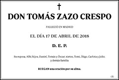 Tomás Zazo Crespo